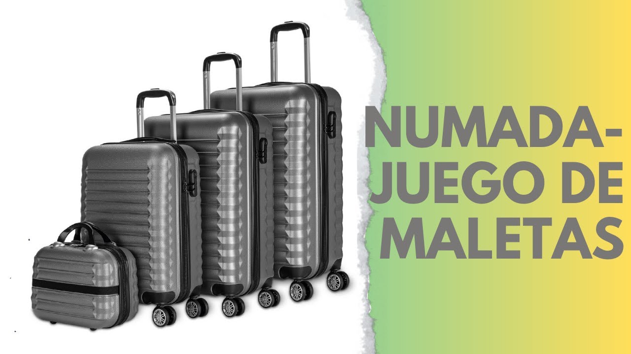 Juego De 3 Maletas DASCK Marrón - ABS Semirrígidas, 4 Ruedas Dobles 360°, Cerradura Combinación, Apilables