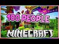 I Got 100 People to Build a Castle at the Same Time!!