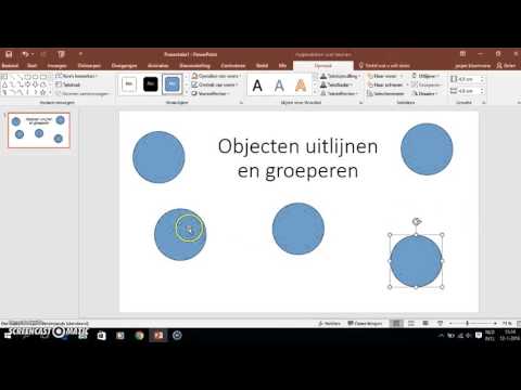 Uitlijnen en groeperen in PowerPoint 2016