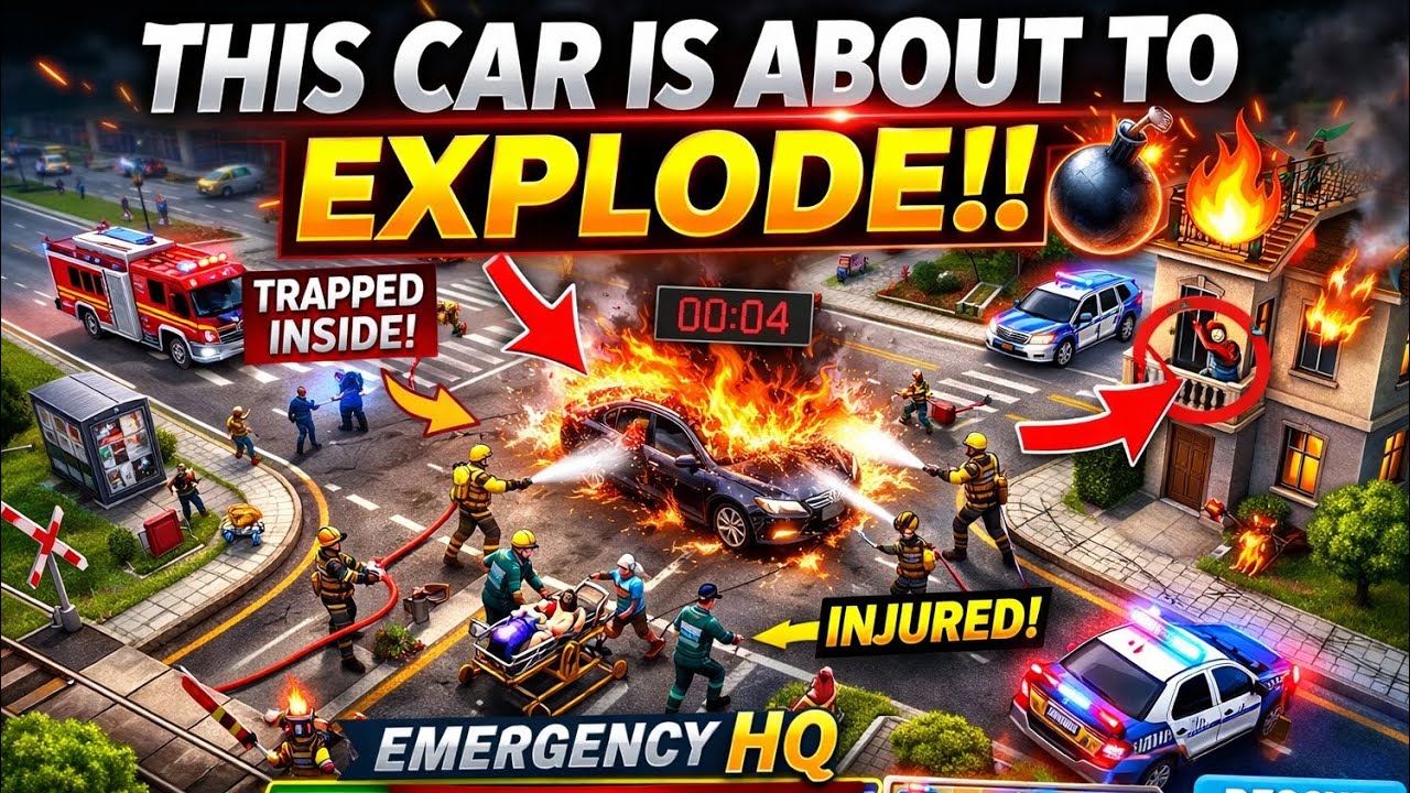 Burning Vehicle Casualties! Can We Save Them in Time? 🚒🔥