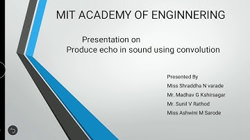 Produce echo in sound using convolution