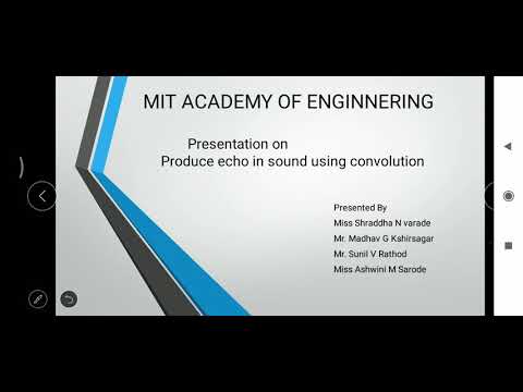 Produce echo in sound using convolution