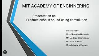 Produce echo in sound using convolution Profile