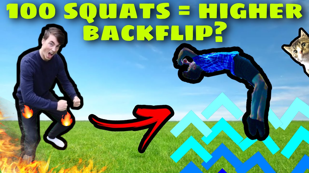 WILL 100 SQUATS IMPROVE YOUR BACKFLIP? *almost broke my toe* YouTube