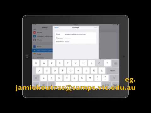 SAMPS iPad Portal  - Setting Up Email Tutorial