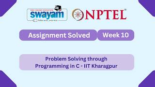 Problem Solving Through Programming In C Week 10 || NPTEL ANSWERS 2026 #nptel #nptel2026 #myswayam