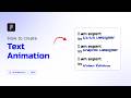 Animate Text in Figma | Figma Animation | Part-1