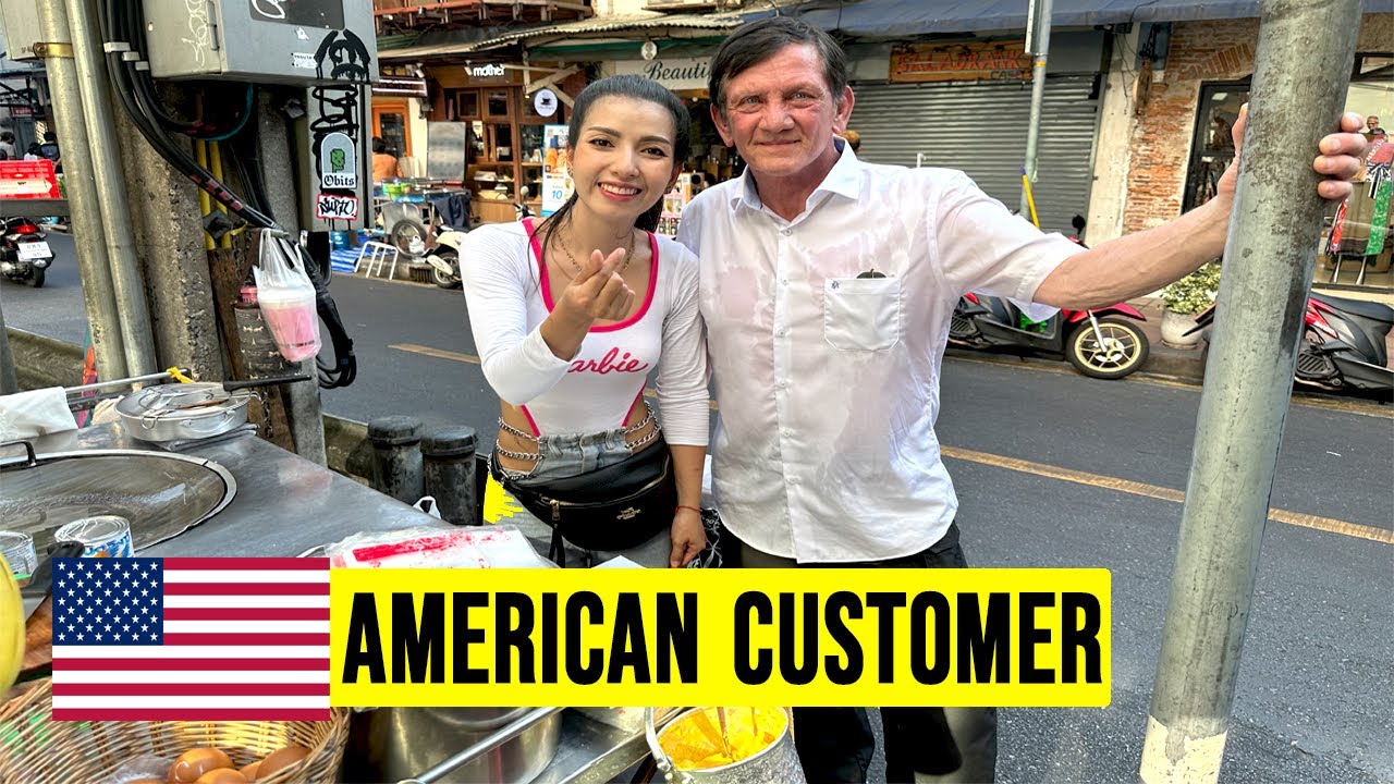 [4K]A Day In The Life Of Banana Pancake Roti Lady Bangkok - Working Hard Long Hours Every Single Day