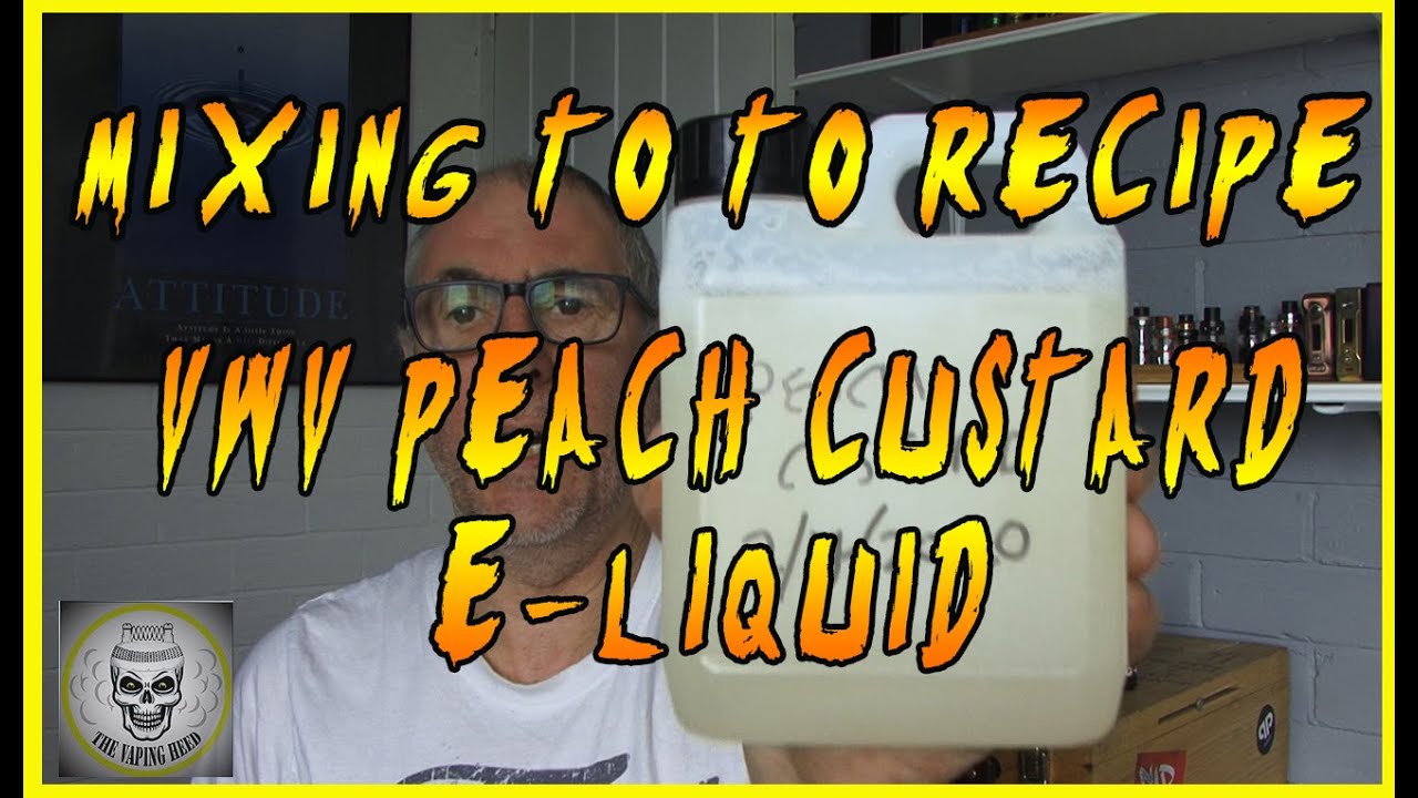 e liquid next step making vwv peach custard!!!!