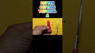 letter cutting tutorial A #lettercutting