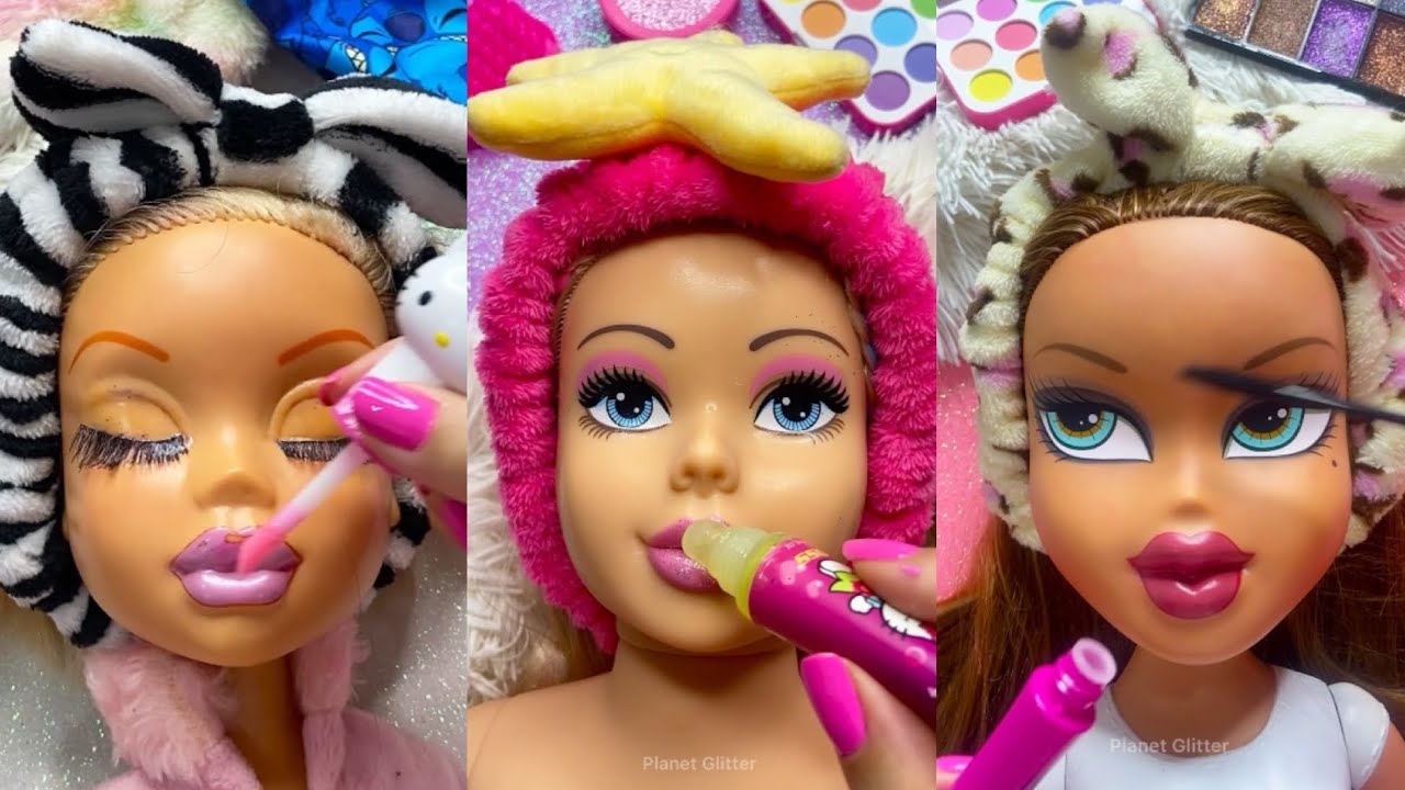 ASMR Satisfying with Unboxing & Review Mannequin Makeup Skincare Sounds Video Fast and Easy Gloss ☆