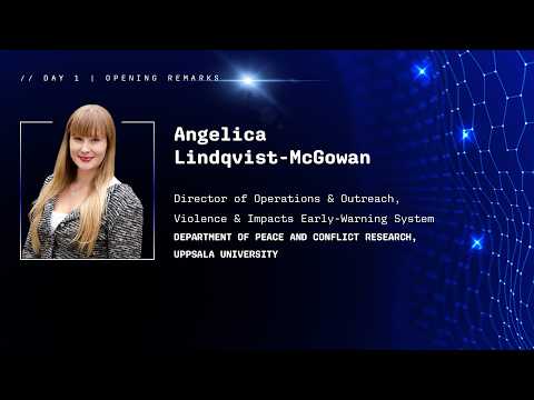 Data for Peace 2026 - Opening Remarks, Angelica Lindqvist-McGowan