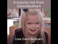 Our child of courage ella meets david beckham