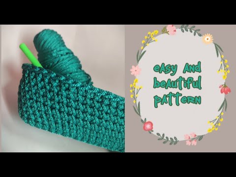 Crochet easy pattern for beginners/ მარტივი ნიმუში დამწყებთათვის