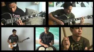 Video thumbnail of "The Beatles - And I Love Her instrumental cover ( guitar bass bongos )"