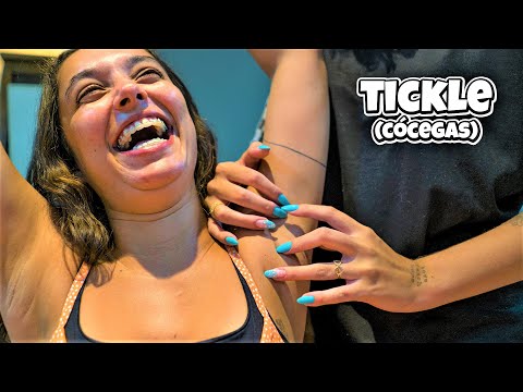 BIG NAILS + Tickle ARMPITS!! 🔥Laurinha e Kusch🔥 UNHAS GRANDES + Cócegas AXILAS!!