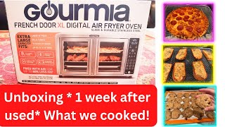 Unboxing Gourmia French Door XL Digital Air Fryer Deal from Costco! 1 week used and Foods we cooked!