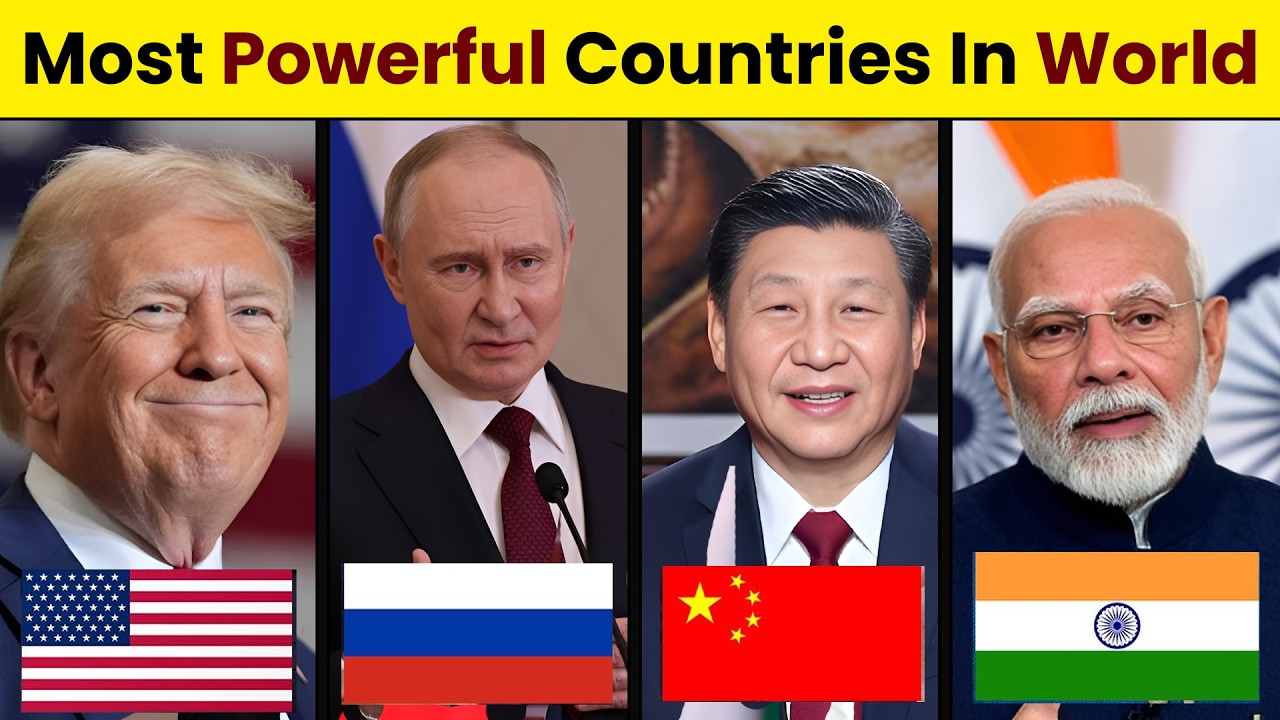 Top 10 MOST POWERFUL Countries of the WORLD - YouTube