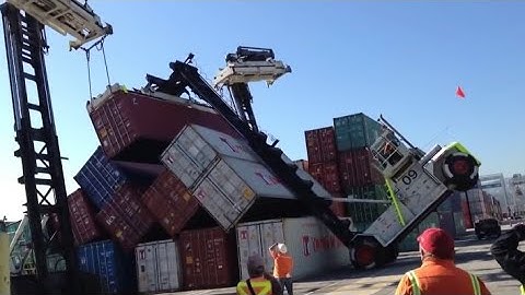 Best Ten Biggest Container Ships Working on Waves at Ocean