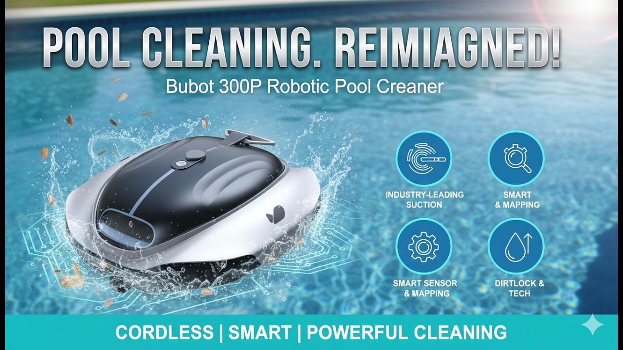 Bubot 300P Robotic Pool Cleaner – Best Cordless Pool Vacuum for 850 sq.ft Pools?