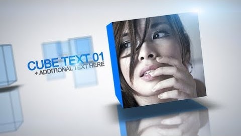 3D Cubes AFTER EFFECTS Template Videohive 32231935