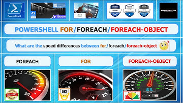 PowerShell - For/Foreach/Foreach-object/.foreach