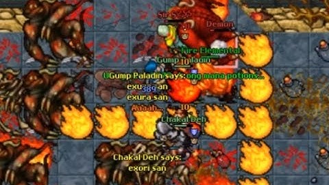 TIBIA - Double KILL nos demons de Rathleton