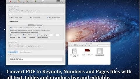 PDF to Keynote Converter - Convert PDF to Keynote using PDF2Office for iWork