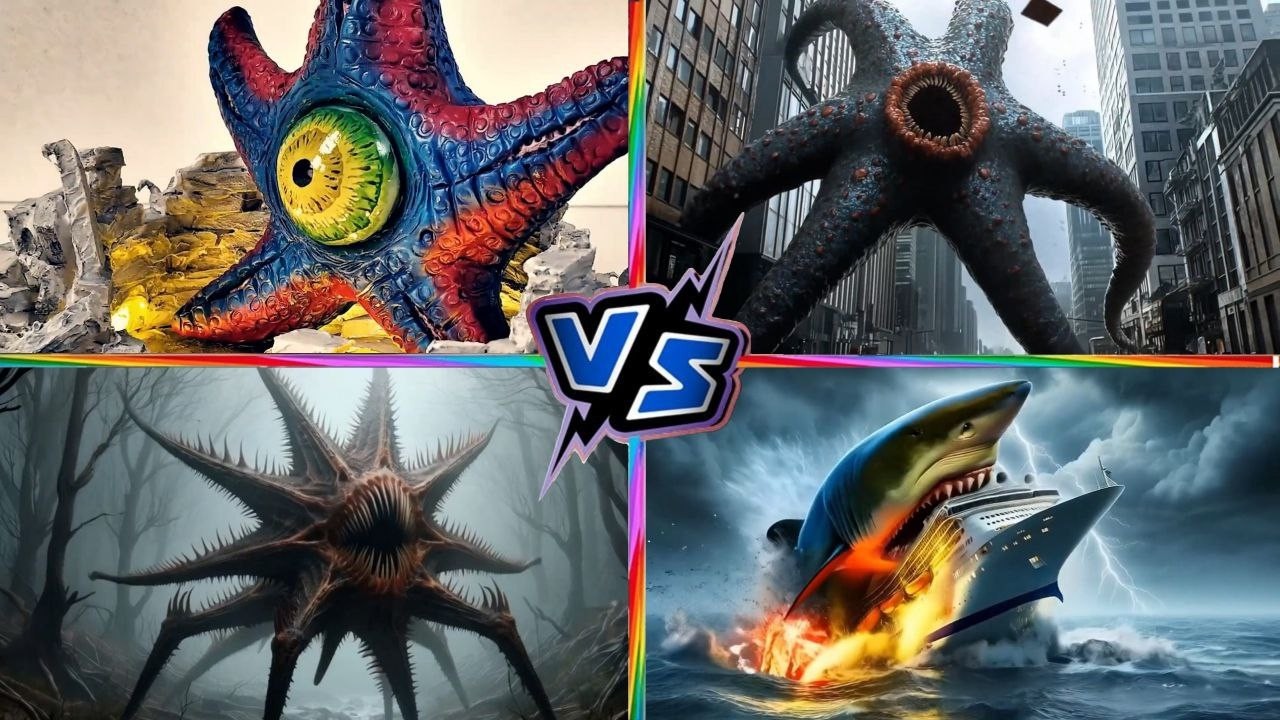 STAR MONSTER 🪐👾 VS STAR MONSTER 🪐👾 VS MONSTER STAR 👹✨ VS SHARK MONSTER 🦈💀 | EPIC Tiles Hop Battle