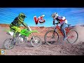 WILL IT DRIVE in the desert?! Epic Dirt Bike vs Mountain Bike Epic!