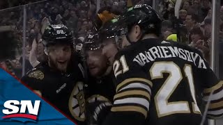 Bruins' Morgan Geekie And Pavel Zacha Score Just 15 Seconds Apart vs. Canucks