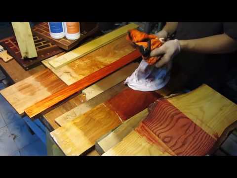 Video [Sơn lau gỗ] Test Mineral oil với 12 loại gỗ khác nhau... - youtube