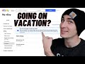 How to put your ebay store on vacation mode 2 ways  change handling time  ebay time away