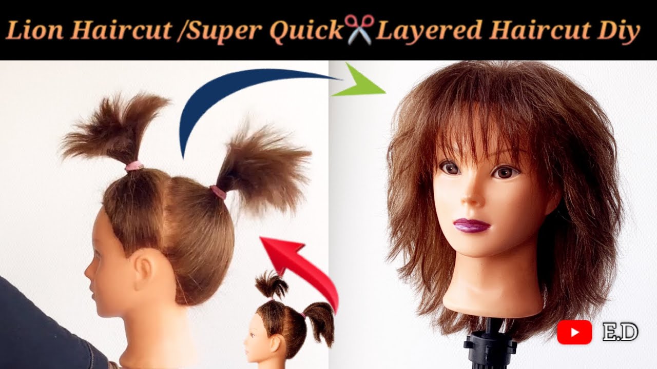 DIY BUTTERFLY HAIRCUT// Quick and Easy technique / coupe de cheveux à
