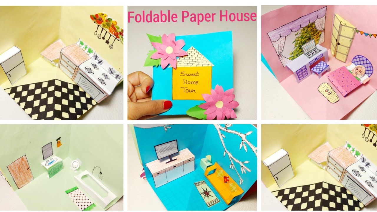 Papercraft: Folding Paper Dollhouse