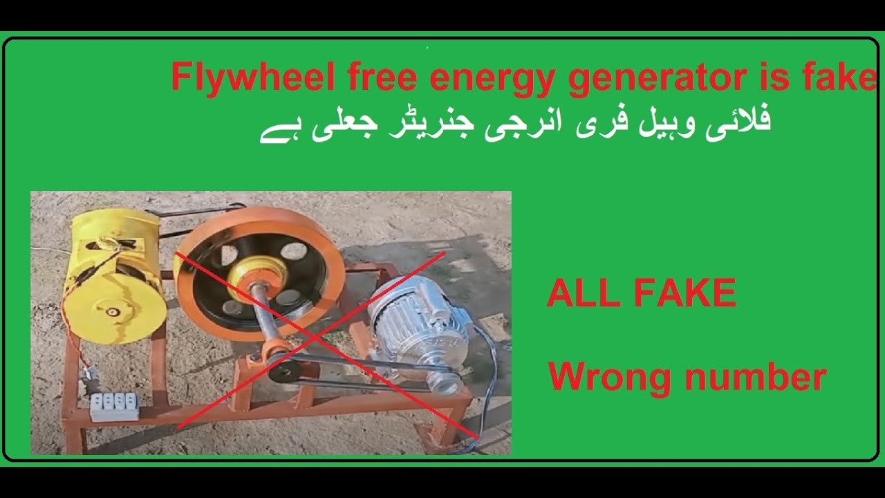 Free Energy Generator flywheel is fake YouTube