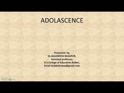 Adolescence video.