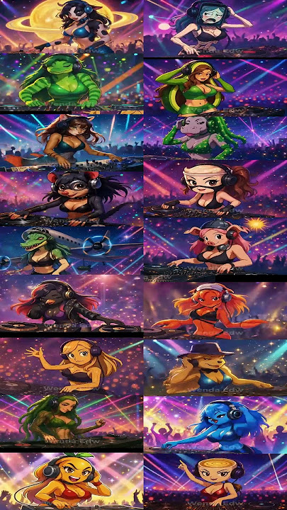 BRAINROT  ANIME OPENING but it’s DJ GIRLS 1 1