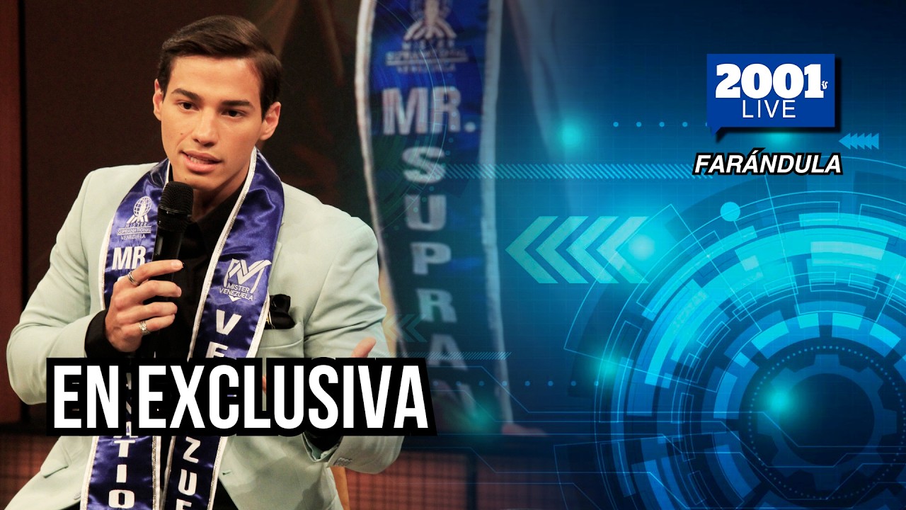 Juan Carlos Da Silva, Mister Supranational Venezuela 2026 en exclusiva con 2001