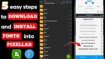 5 Easy Steps to Download and Install Fonts into Pixellab for FREE!!! || Pixellab Tutorial
