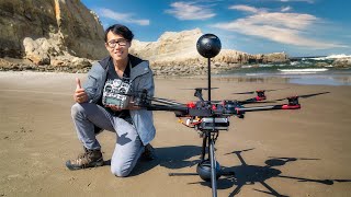 Fly TWO Insta360 Pro 2 Together, Invisible!! 8K 3D 360 Professional VR Drone Review