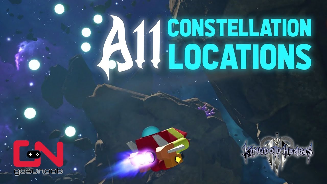 Kingdom Hearts 3 All Constellation Locations Stargazer Trophy YouTube