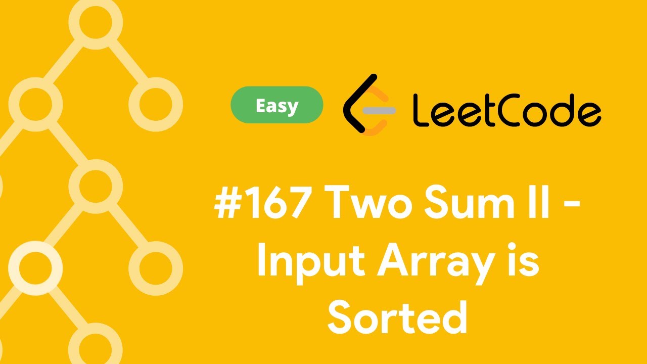Two Sum II - Input Array is Sorted - Two Pointers - YouTube