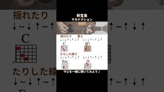 【サビ練習用】新宝島／サカナクション／ギター弾き語り #shorts