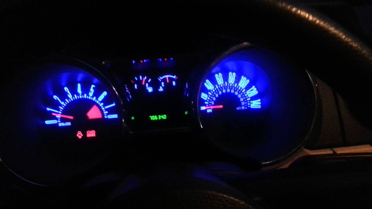 2005 ford mustang instrument cluster repair & blue led conversion - YouTube