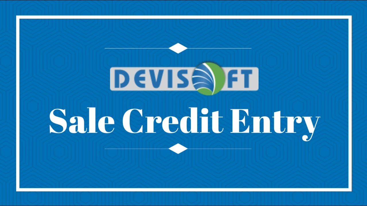 Devisoft Credit Sale Entry