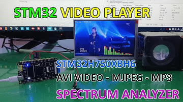 [STM32] Video Player (7" LCD 800 x 480 / Spectrum Analyzer) Test