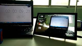 Drone Video System Latency Testing for Whole System including Tx+Rx+ Camera
