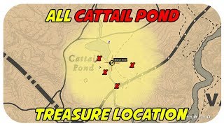 ALL Cattail Pond Treasure Map Location