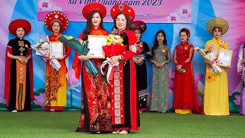 Hội thi "Duyên dáng áo dài phụ nữ xã Vĩnh Quang năm 2023"